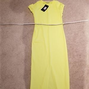 Fashion Nova Love Gone Sour Dress - Lime